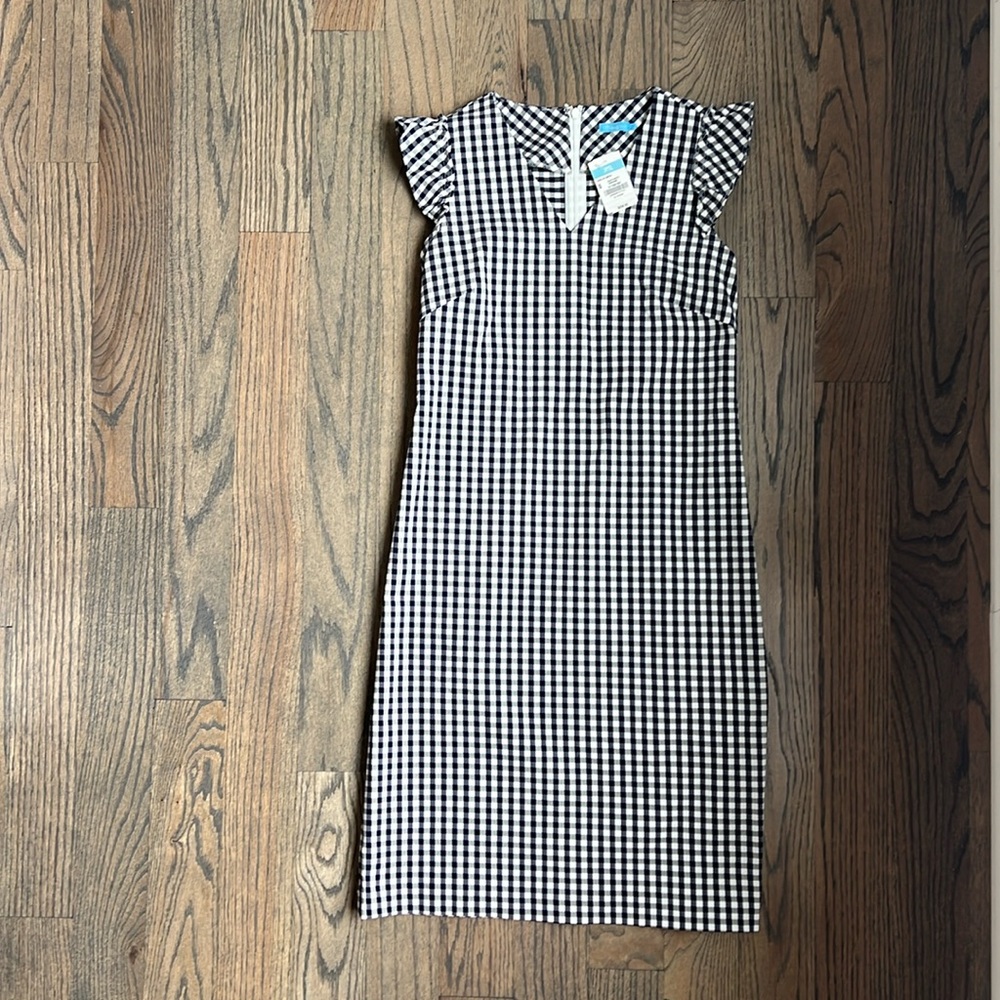 J. Mclaughlin Joselyn Dress, Size 0, Navy and White - NWT
